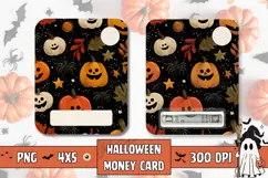 Cartoon Pumpkins Money Card Design, Cartoon Money Card Product Image 1