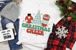 Retro christms sublimation bundle, Groovy christmas png Product Image 2