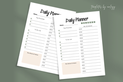 Functional Daily Planner Canva Template | Minimalist Product Product Image 1