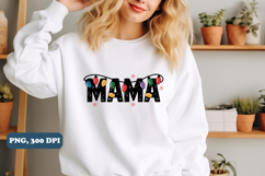 Mama Christmas Lights png, Christmas Png, PNG Sublimation Product Image 2