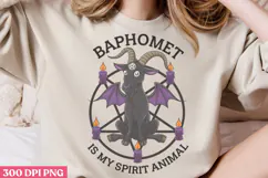 Baphomet Is My Spirit Animal PNG, Cute Baphomet Sublimation Product Image 1