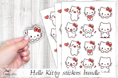 Cute Kitty stickers - 6 Variations Product Image 1