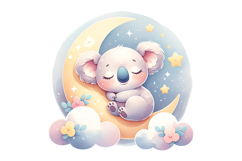 Cute Koala Clipart - PNG File Product Image 1