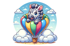 Cute Zebra Clipart - PNG File Product Image 2