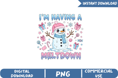 Funny Snowman Christmas Sublimation, Christmas Png Product Image 1