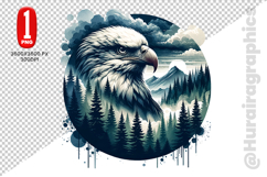 Cute Eagle Clipart - PNG File Product Image 2