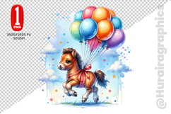 Cute Horse Clipart - PNG File Product Image 2