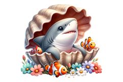 Cute Dolphin Clipart - PNG File Product Image 2