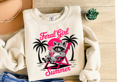 Feral Girl Summer Svg | Svg Files for Cricut | Shirt Svg Product Image 2