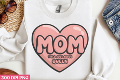 Mom the heart of the family PNG, Retro Mother Sublimation PN Product Image 2