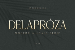 Delaproza - Modern Allcaps Serif Product Image 1