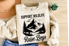 Support Wildlife Raise Boys svg | Svg Cut Files | Shirt Svg Product Image 2