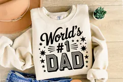 World's #1 Dad Svg | Svg Cut File | Shirt Svg Product Image 2