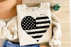USA Flag Heart Svg Design | Svg Cut Files | Shirt Svg Product Image 1