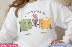 You complete me PNG, Chemistry Sublimation PNG Product Image 2