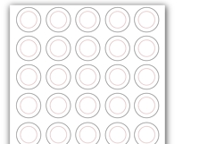 1 Inch Button Template Print &amp; Cut Ready 1.313 button size Product Image 4