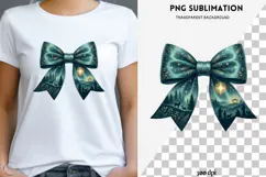 Christmas winter bow png design for T-shirts Product Image 1