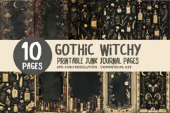 Dark Witch Junk Journal Pages Product Image 1