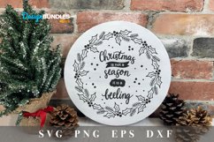 Christmas Round Sign svg|Christmas quotes svg Product Image 1