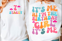 Birthday Shirt, It&#039;s Me Hi the Girl Png Product Image 1
