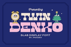 Twin Denko - Chunky Slab Typeface Product Image 1