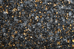 A black granite stone with gold and gray speckles Product Image 1