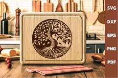 Tree of life SVG, Engraving Laser Cutting board SVG Product Image 1
