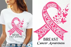 Breast Cancer Awareness SVG, Breast Cancer T Shirt Designs Product Image 1
