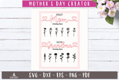 Mother's Day Floral Creator SVG First Mom Now Grandma Product Image 2