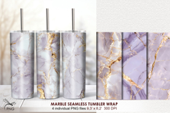 Marble tumbler wrap - 4 Variations Product Image 1