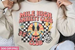 Mile High Anxiety Club PNG, Anxiety Sublimation PNG Product Image 2