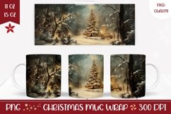 Christmas Tree Mug Sublimation, Cozy Winter Mug Wrap Product Image 1