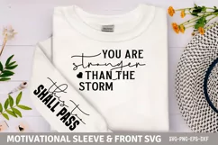 You are stronger than the storm Sassy SVG PNG Product Image 1
