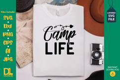 Camping SVG Design, Camping Quotes SVG Cut file Product Image 1