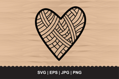 Decorative Heart SVG - 1 Hand-Drawn Heart Product Image 1