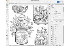 40 Wonder Life in Jar Procreate Stamp Brushes Product Image 9