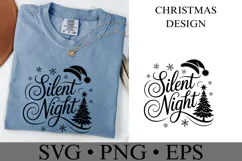 Silent Night Svg | Christmas svg | Shirt Svg Product Image 2