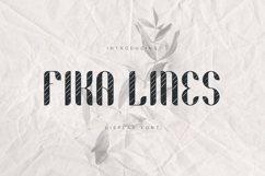 FIKA LINES Display Font Product Image 1
