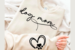 Dog Mom Sleeve SVG PNG, Dog Paws SVG PNG Product Image 1