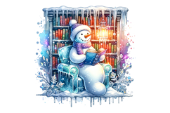 Snow Men Clipart- PNG File Product Image 1