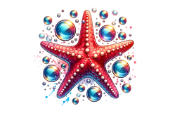 Star Fish Clipart- PNG File Product Image 1