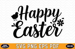 Happy Easter SVG Design | SVG Cut files Product Image 1