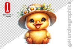 Cute Duck Clipart - PNG File Product Image 1