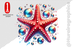 Star Fish Clipart- PNG File Product Image 2