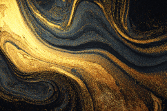 A luxurious swirling patterns of gold, black, and gray hues. Product Image 1