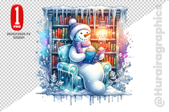 Snow Men Clipart- PNG File Product Image 2