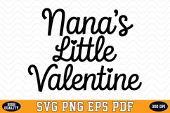 Nana&#039;s Little Valentine SVG | SVG Cut files Product Image 1