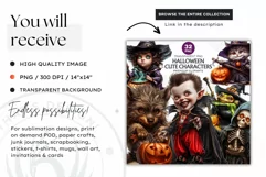 Halloween clipart, Mermaid, Pumpkin clipart, kids Halloween Product Image 3