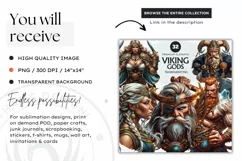 Hoder Viking God Clipart,Norse mythology,celtic sublimation Product Image 2