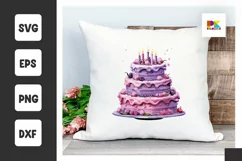 Birthday Cake SVG, Birthday cake Clipart png Product Image 1